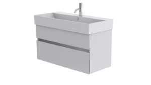 Premium 100 2 drawer unit in Signal White